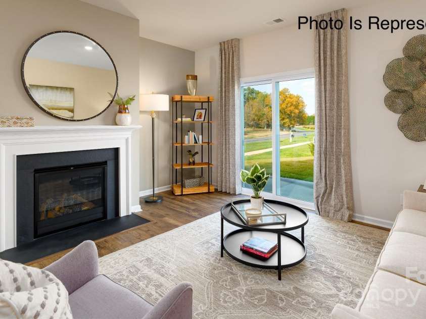 123 Meadowview Drive, Statesville, NC 28677.  MLS# CAR4227513, YatesRealty ID 5892. Gas Fireplace