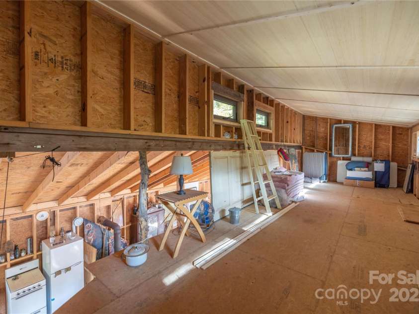 3929 Parker Padgett Road, Old Fort, NC 28762.  MLS# CAR4077370, YatesRealty ID 59. Loft area in Outbuilding