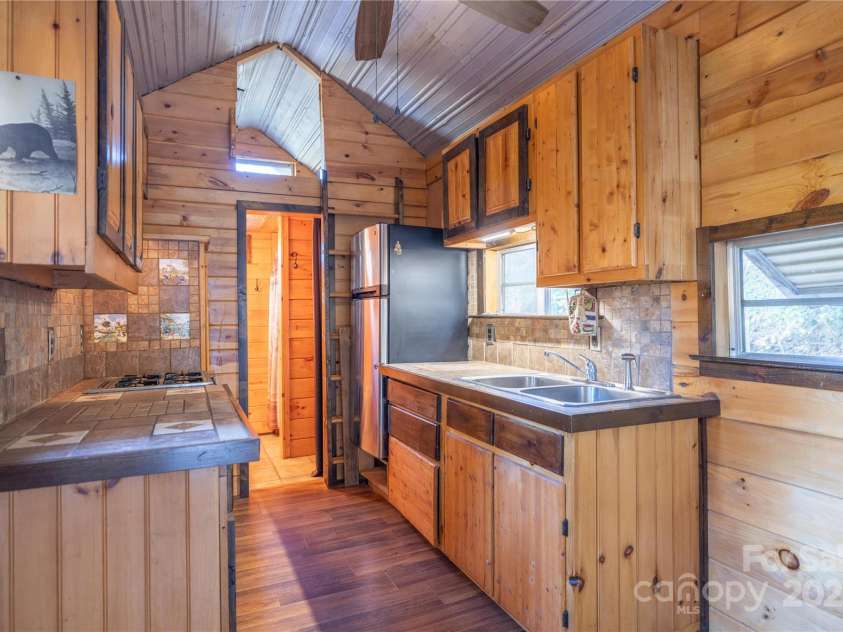 3929 Parker Padgett Road, Old Fort, NC 28762.  MLS# CAR4077370, YatesRealty ID 59. Natural Cabin Feel