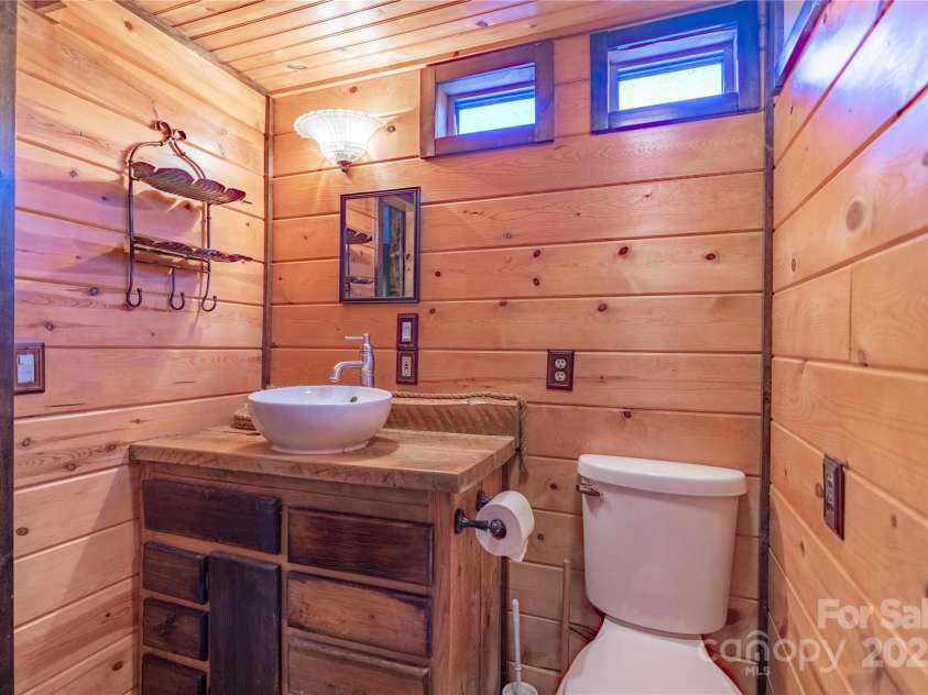 3929 Parker Padgett Road, Old Fort, NC 28762.  MLS# CAR4077370, YatesRealty ID 59. Pine Walls Throughout