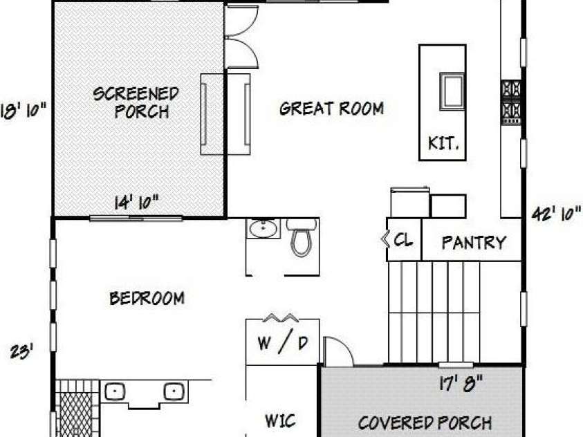 2349 Cornwallis Trail, Nebo, NC 28761.  MLS# CAR4201741, YatesRealty ID 590. Measurements