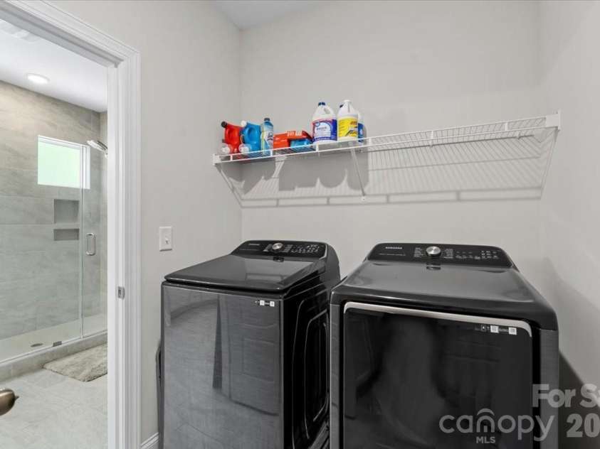221 Burree Road, Clover, SC 29710.  MLS# CAR4340958, YatesRealty ID 5910. Laundry room upstairs