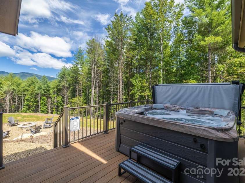 1370 Saylor Way, Nebo, NC 28761.  MLS# CAR4300345, YatesRealty ID 5924. Open Deck & Hot Tub