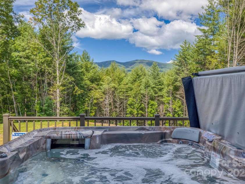 1370 Saylor Way, Nebo, NC 28761.  MLS# CAR4300345, YatesRealty ID 5924. Open Deck & Hot Tub