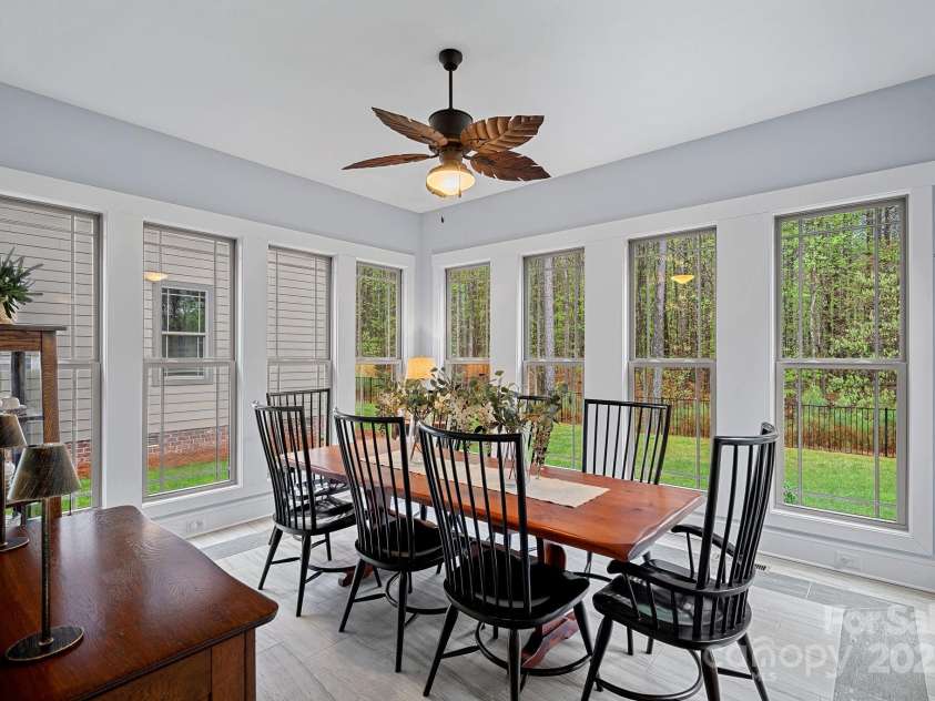 4637 Gold Finch Drive, Denver, NC 28037.  MLS# CAR4243866, YatesRealty ID 5930. Wonderful sunroom off of the keeping room that is currently being used as a dining room.