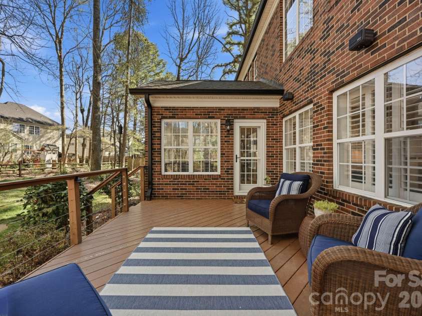 14905 Long Bow Lane, Huntersville, NC 28078.  MLS# CAR4352543, YatesRealty ID 5931. Deck 
