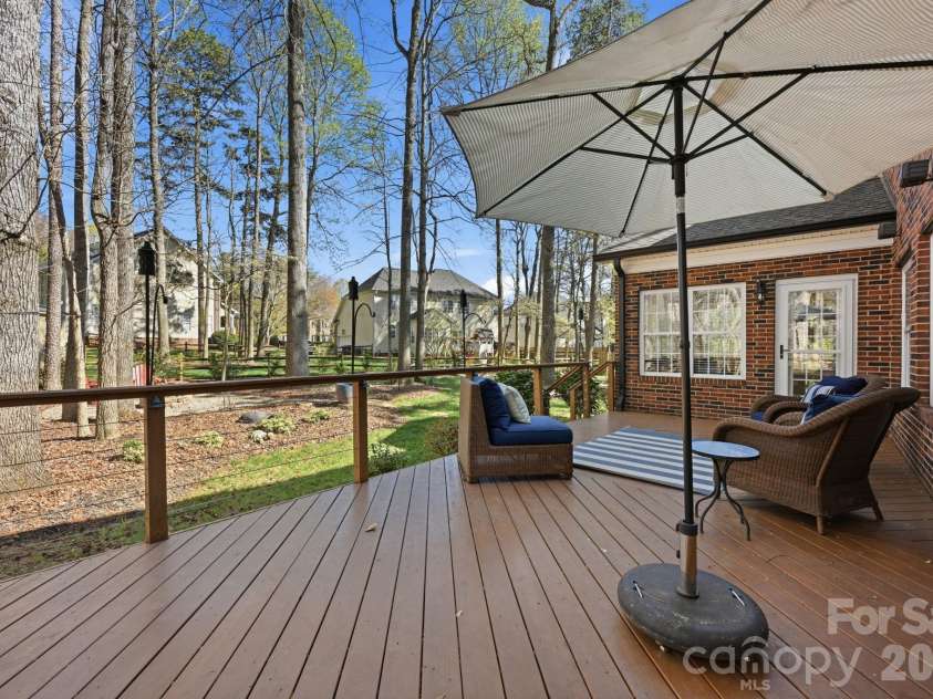 14905 Long Bow Lane, Huntersville, NC 28078.  MLS# CAR4352543, YatesRealty ID 5931. Deck 