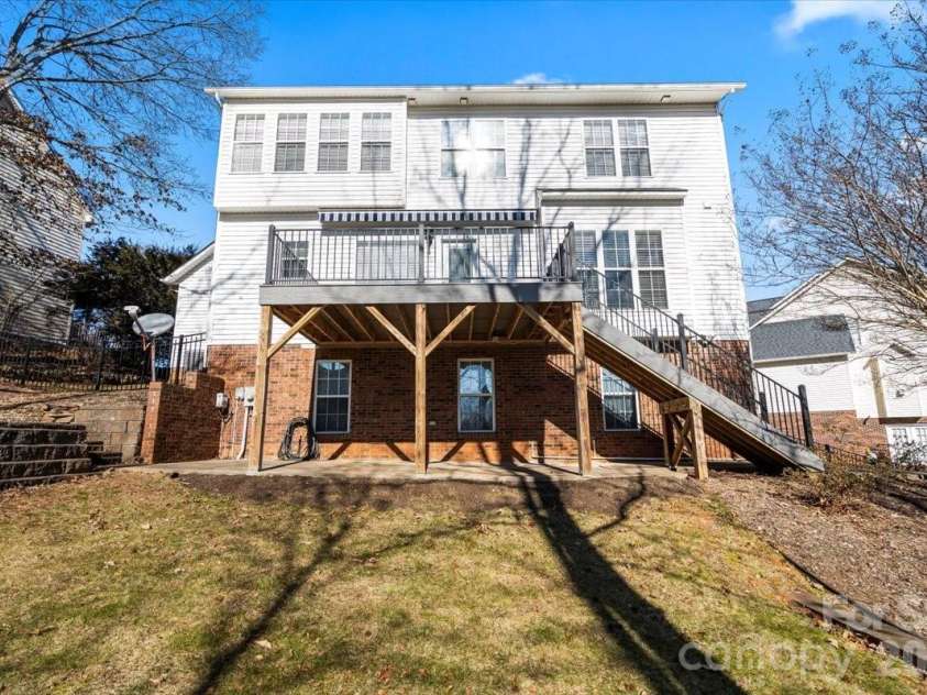 4963 Old River Drive, Hickory, NC 28602.  MLS# CAR4336914, YatesRealty ID 5938. Back of House
