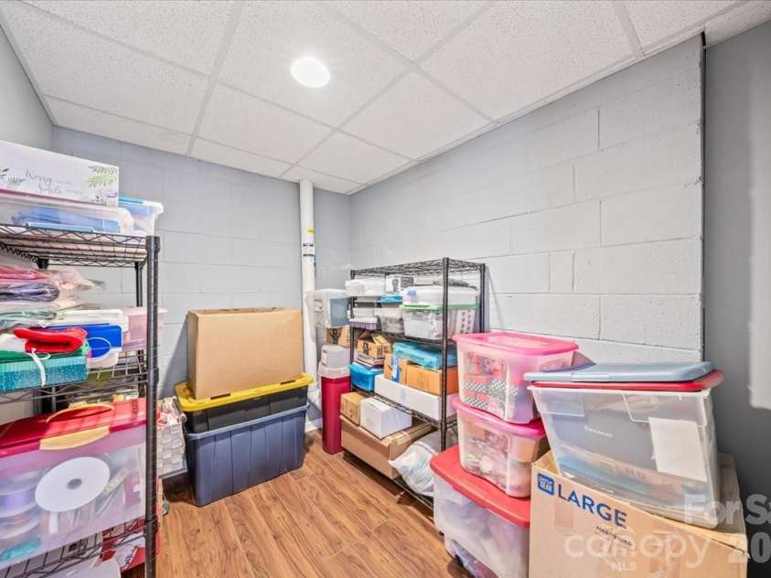 4963 Old River Drive, Hickory, NC 28602.  MLS# CAR4336914, YatesRealty ID 5938. Storage Area in Basement