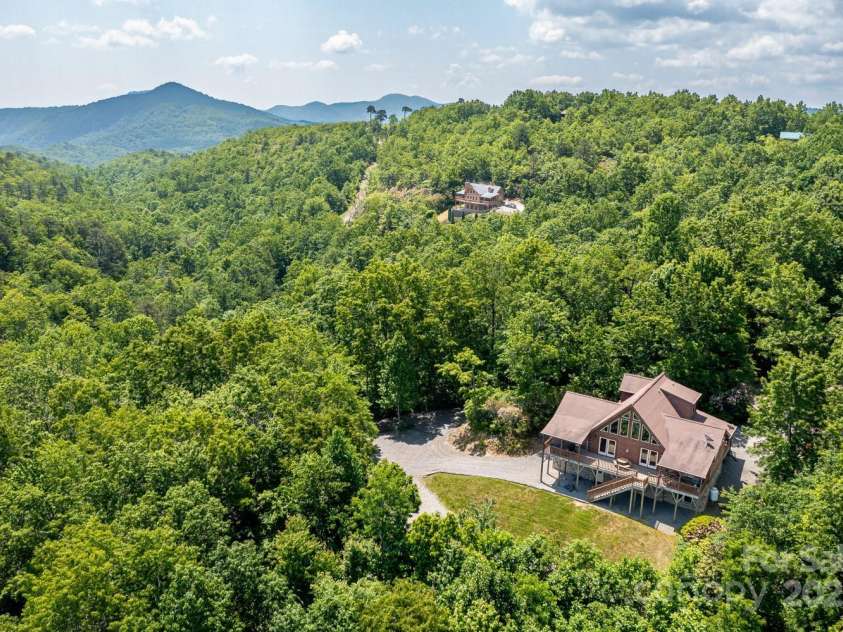 26 Upper Ridge Road, Black Mountain, NC 28711.  MLS# CAR4274378, YatesRealty ID 594. Aerial of 24 Upper Ridge