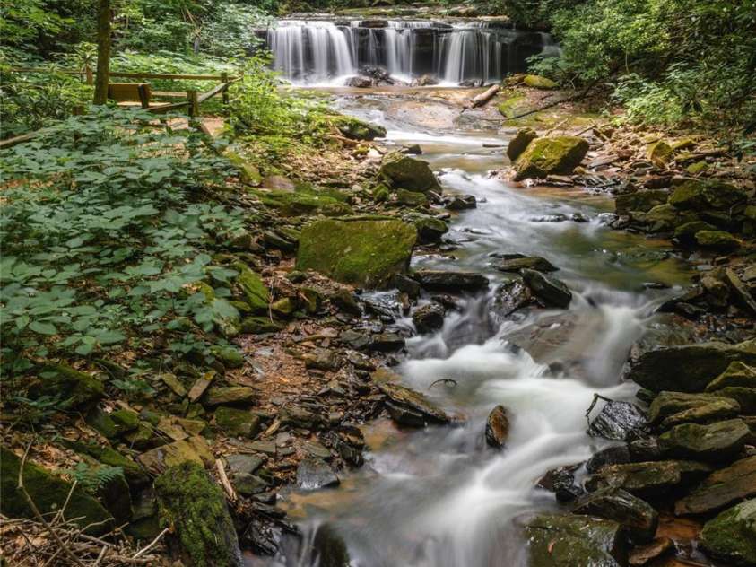 26 Upper Ridge Road, Black Mountain, NC 28711.  MLS# CAR4274378, YatesRealty ID 594. Waterfall is not on property, but in the development