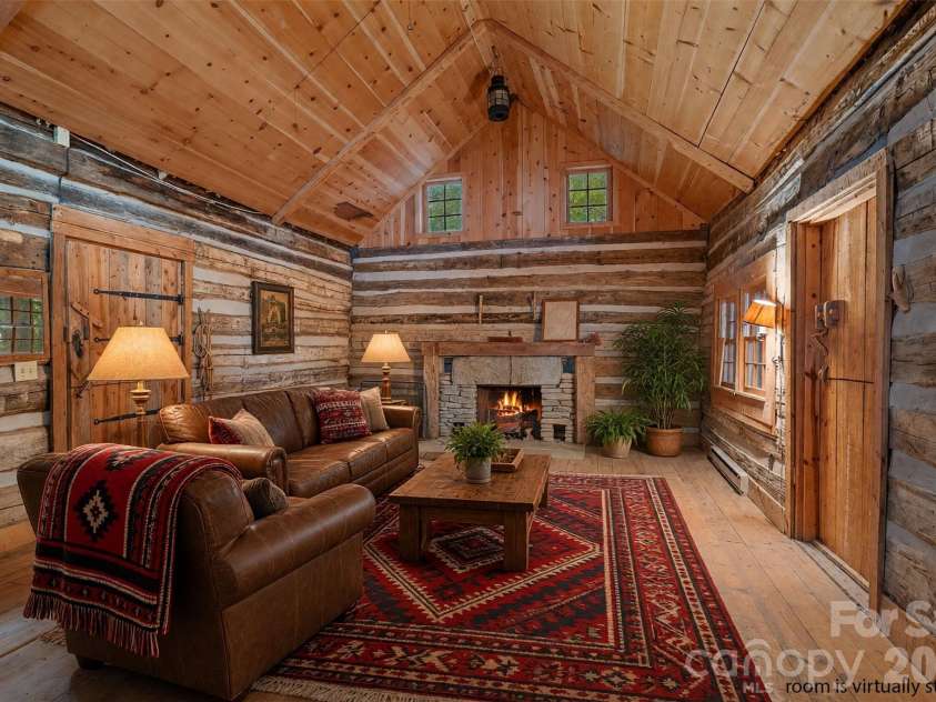 243 Ridgeline Drive, Brevard, NC 28712.  MLS# CAR4313542, YatesRealty ID 5944. Cabin - Virtually Staged