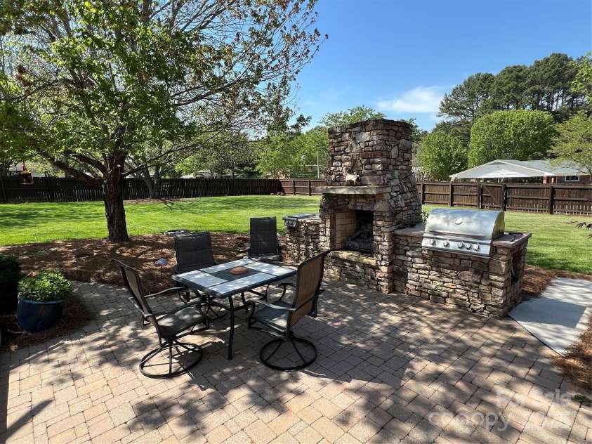 901 Ridge Street, Albemarle, NC 28001.  MLS# CAR4247010, YatesRealty ID 5950. Outdoor - Patio - Fireplace