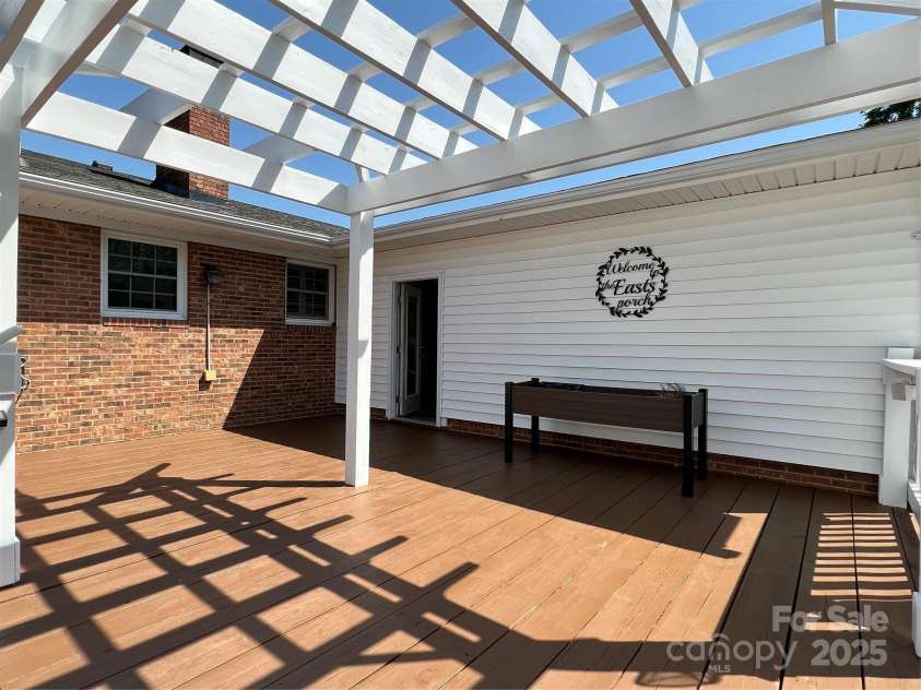 901 Ridge Street, Albemarle, NC 28001.  MLS# CAR4247010, YatesRealty ID 5950. Rear Deck