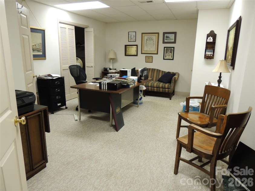 256 Gable Hill Lane, Bostic, NC 28018.  MLS# CAR4342092, YatesRealty ID 5963. Basement Office View