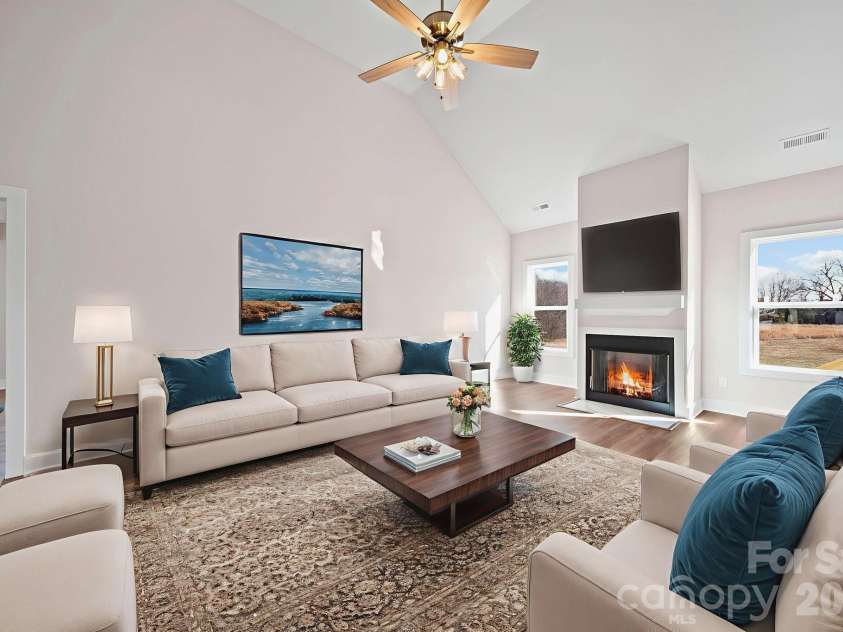 4106 New Salem Road, Marshville, NC 28103.  MLS# CAR4331810, YatesRealty ID 5972. Virtual Staged Great room