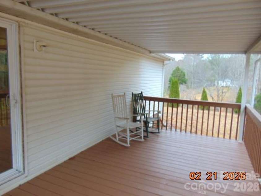 2685 Pit Lane, Morganton, NC 28655.  MLS# CAR4349661, YatesRealty ID 5988. Back porch