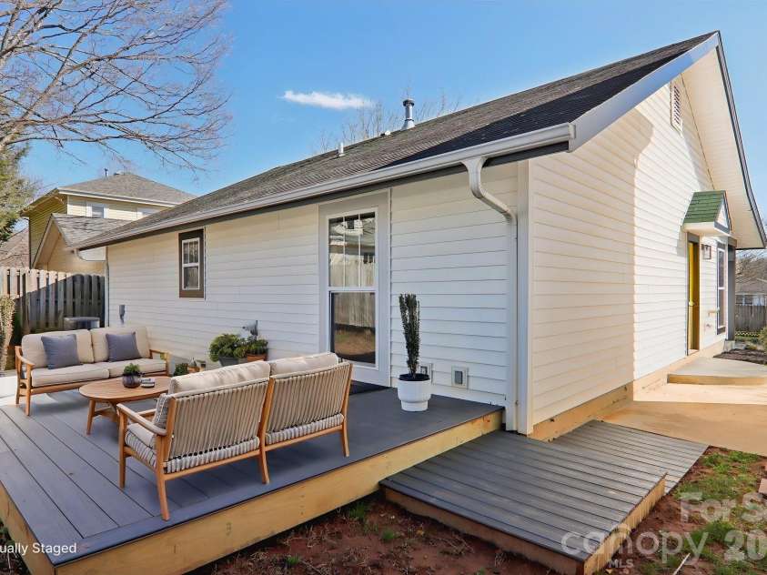 3 Rosemont Court, Asheville, NC 28803.  MLS# CAR4357570, YatesRealty ID 5991. Stage Back Deck 
