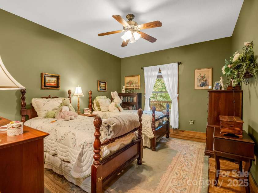 560 Charleys Knob Road, Pisgah Forest, NC 28768.  MLS# CAR4246535, YatesRealty ID 6002. Bedroom 2 on main