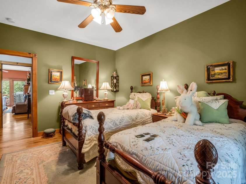 560 Charleys Knob Road, Pisgah Forest, NC 28768.  MLS# CAR4246535, YatesRealty ID 6002. Bedroom 2 on main