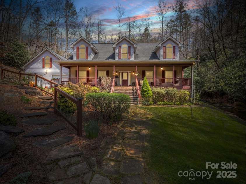 560 Charleys Knob Road, Pisgah Forest, NC 28768.  MLS# CAR4246535, YatesRealty ID 6002. Welcome home to over 12 acres of privacy