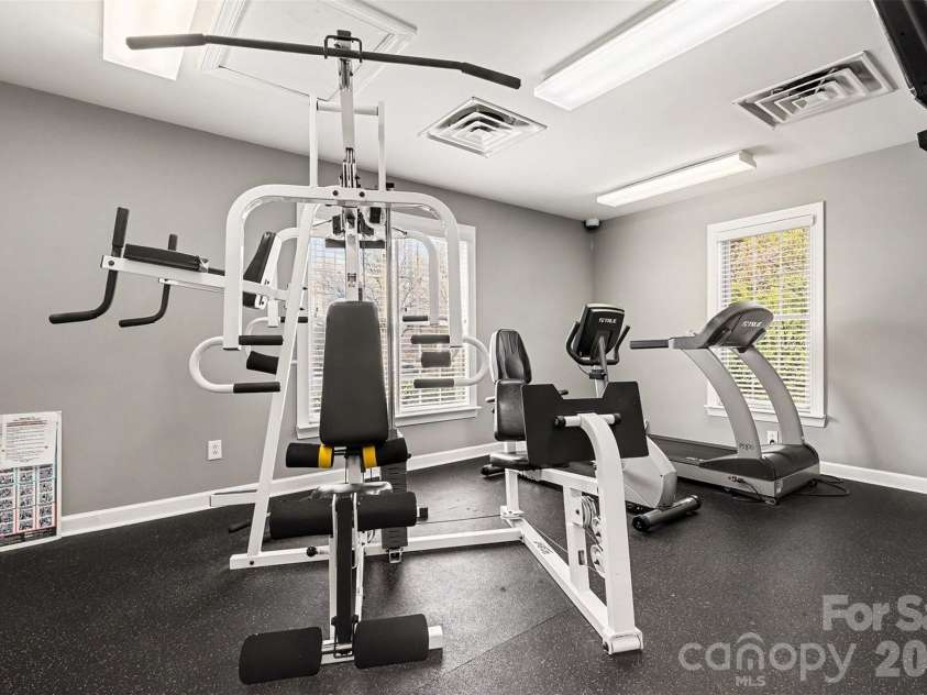 8327 Olde Troon Drive, Charlotte, NC 28277.  MLS# CAR4345406, YatesRealty ID 6006. Clubhouse exercise studio