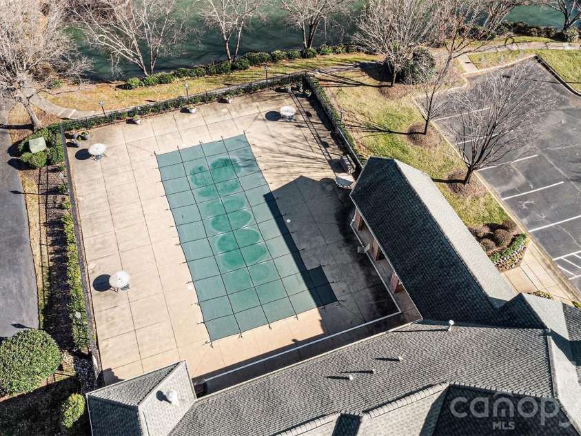 8327 Olde Troon Drive, Charlotte, NC 28277.  MLS# CAR4345406, YatesRealty ID 6006. Community pool with covered seating area