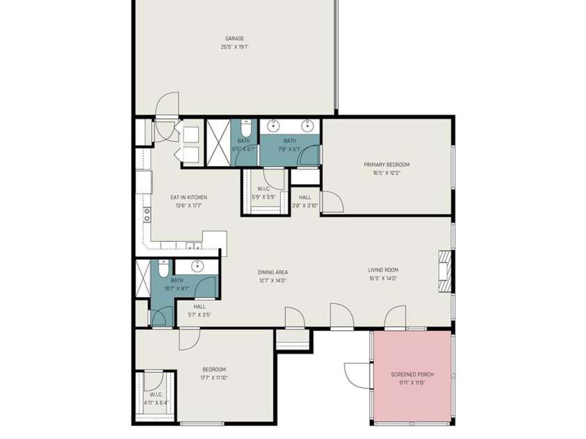 8327 Olde Troon Drive, Charlotte, NC 28277.  MLS# CAR4345406, YatesRealty ID 6006. Split bedroom floor plan
