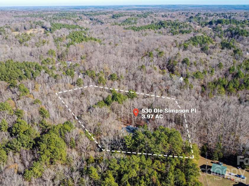 530 Ole Simpson Place, Catawba, SC 29704.  MLS# CAR4329063, YatesRealty ID 6021. Boundary Lines are forApprox Visualization