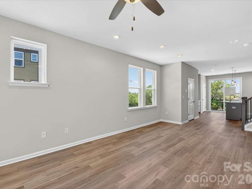 1610 Spring Street, Charlotte, NC 28206.  MLS# CAR4316230, YatesRealty ID 6031. Living/Dining/Kitchen