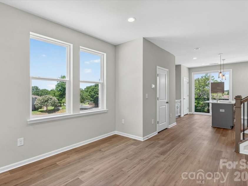 1610 Spring Street, Charlotte, NC 28206.  MLS# CAR4316230, YatesRealty ID 6031. Living/Dining/Kitchen