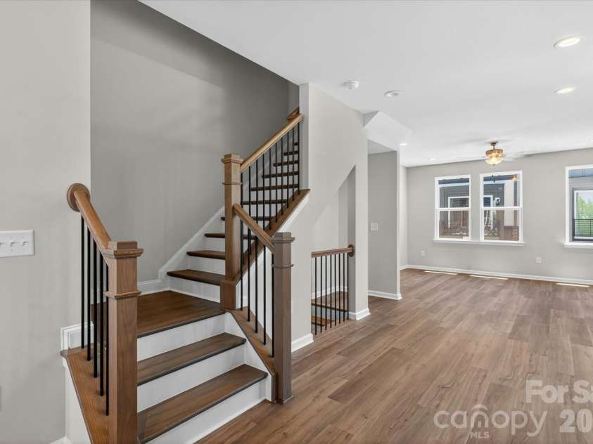 1610 Spring Street, Charlotte, NC 28206.  MLS# CAR4316230, YatesRealty ID 6031. Main Floor Stairs