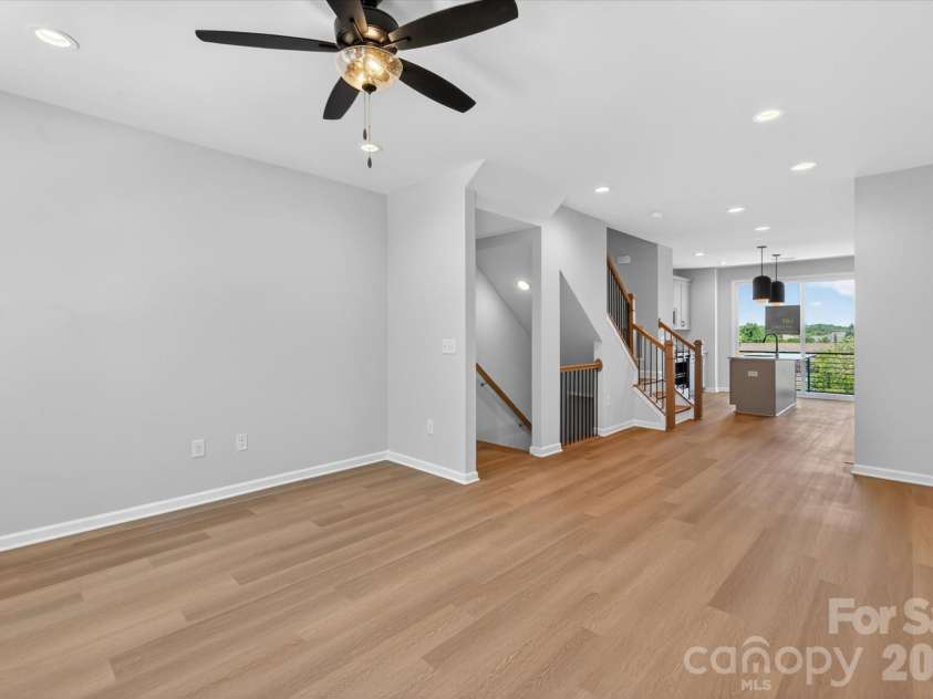 1614 Spring Street, Charlotte, NC 28206.  MLS# CAR4316238, YatesRealty ID 6032. Living/Dining/Kitchen