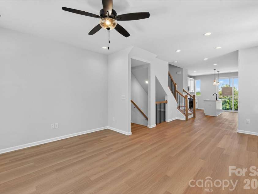 1618 Spring Street, Charlotte, NC 28206.  MLS# CAR4316240, YatesRealty ID 6033. Living/Dining/Kitchen