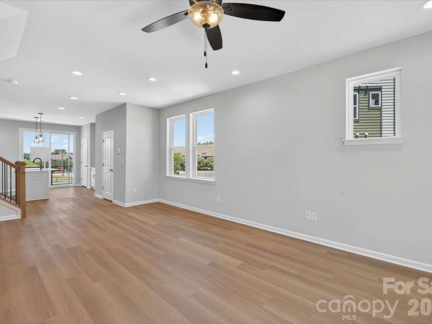 1618 Spring Street, Charlotte, NC 28206.  MLS# CAR4316240, YatesRealty ID 6033. Living/Dining/Kitchen