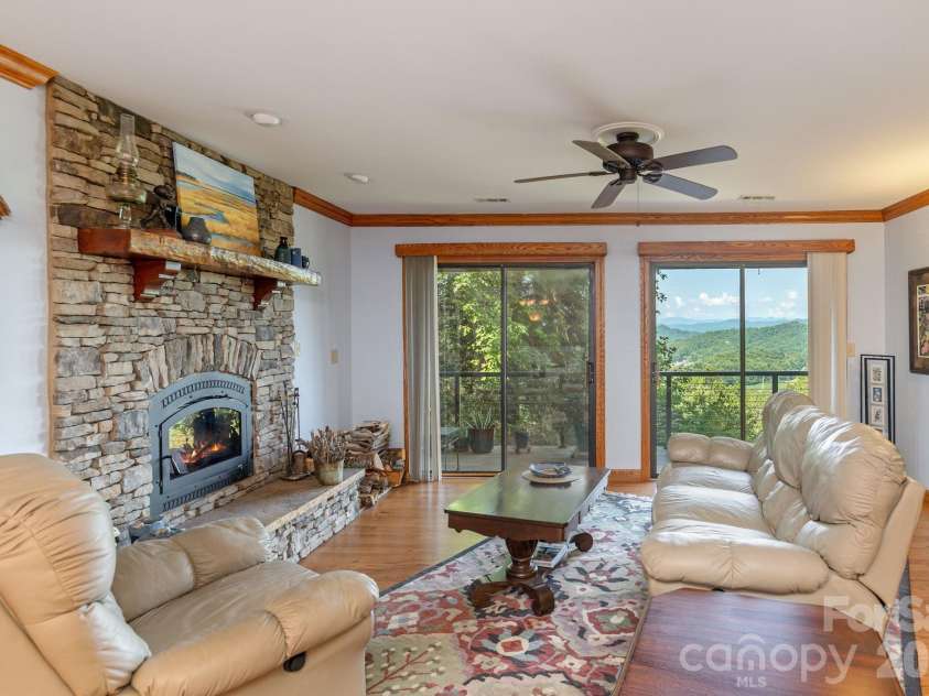 524 Three Mile Knob Road, Pisgah Forest, NC 28768.  MLS# CAR4361023, YatesRealty ID 6052. Look at those views!