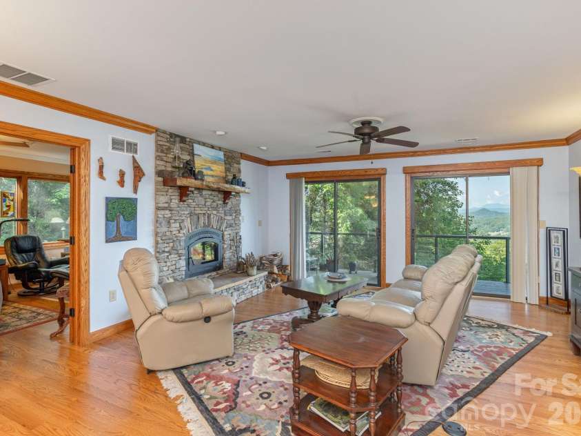 524 Three Mile Knob Road, Pisgah Forest, NC 28768.  MLS# CAR4361023, YatesRealty ID 6052. Quintessential Mountain getaway