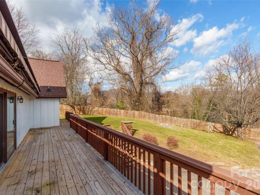 112 Hy Vu Drive, Canton, NC 28716.  MLS# CAR4324518, YatesRealty ID 6071. Back Deck other view