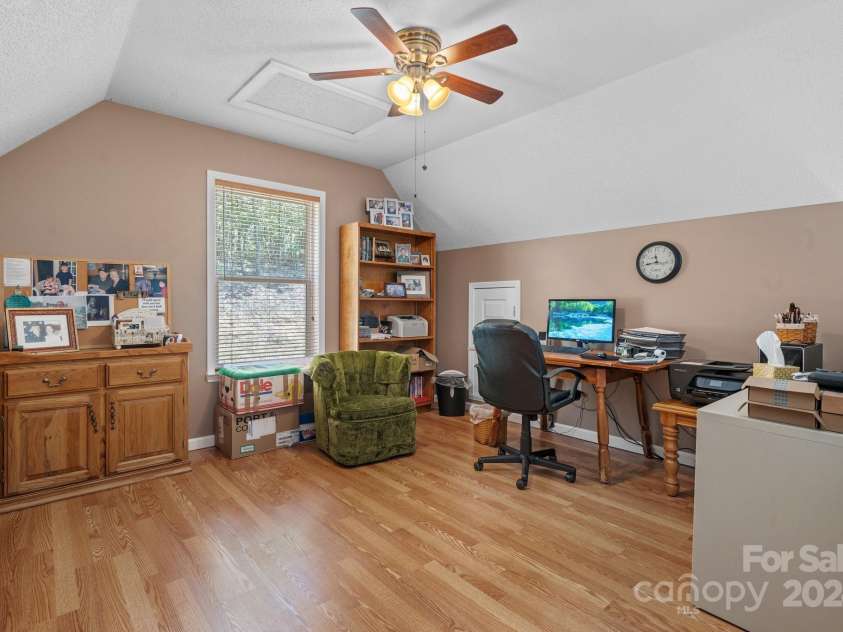 6833 Burkemont Road, Morganton, NC 28655.  MLS# CAR4189958, YatesRealty ID 6073. Loft that is currently being used as an office...spectacular views!!