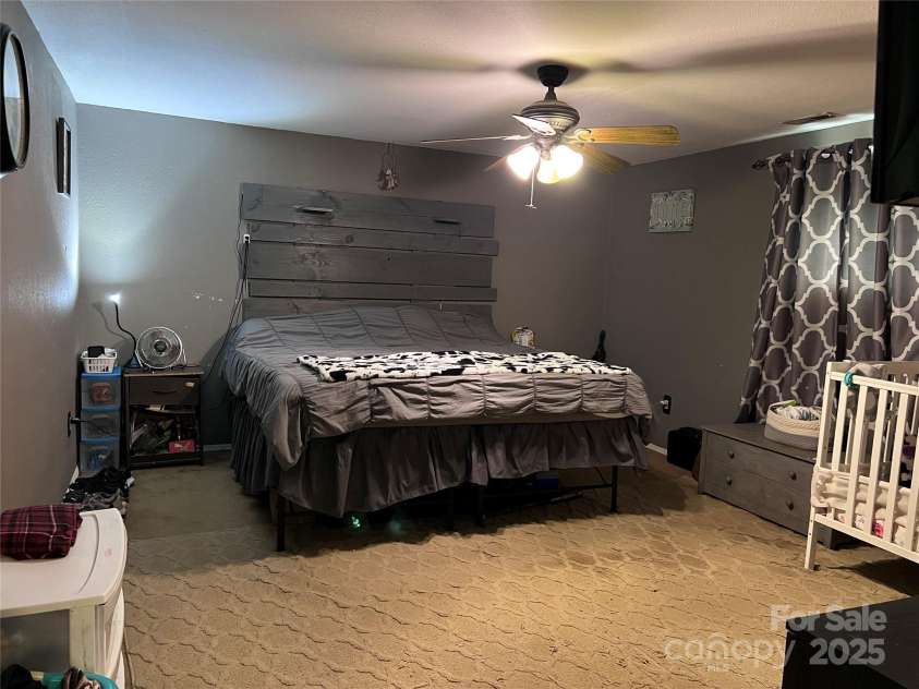 541 Pilgrim Road, Ellenboro, NC 28040.  MLS# CAR4246833, YatesRealty ID 6082. Master Bedroom