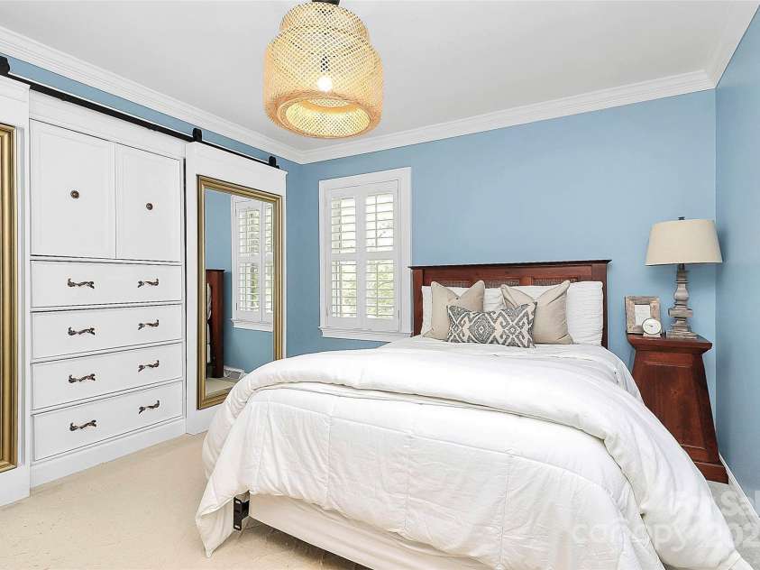 200 Port Royal Drive, Matthews, NC 28105.  MLS# CAR4245181, YatesRealty ID 6086. Bedroom 3 w/built-ins