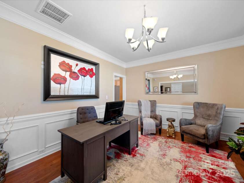 9727 Glenburn Lane, Charlotte, NC 28278.  MLS# CAR4240840, YatesRealty ID 6096. Dining Room, currently used as an office