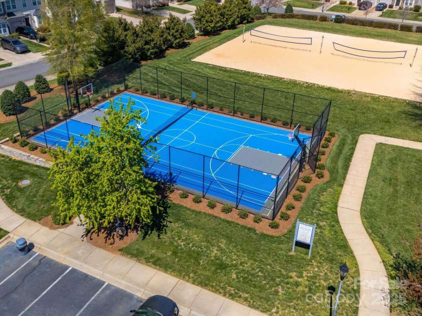9727 Glenburn Lane, Charlotte, NC 28278.  MLS# CAR4240840, YatesRealty ID 6096. Tennis/Basketball court & Sand Volleyball court
