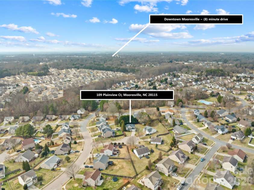 109 Plainview Court, Mooresville, NC 28115.  MLS# CAR4338058, YatesRealty ID 6100. 