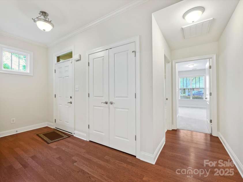 1910 Mezzo Court, Matthews, NC 28105.  MLS# CAR4245911, YatesRealty ID 6115. Entry looking towards secondary bedroom