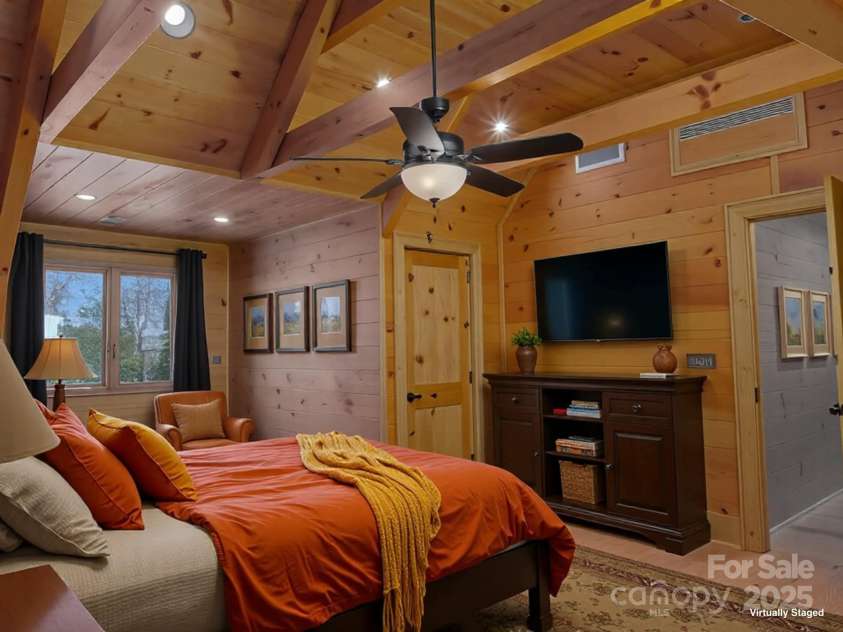 214 Whitney Boulevard, Lake Lure, NC 28746.  MLS# CAR4231828, YatesRealty ID 6120. 2nd Upper Bedroom