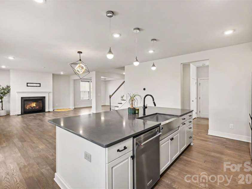 6129 Alsace Lane, Indian Land, SC 29707.  MLS# CAR4398192, YatesRealty ID 6121. Kitchen into living room