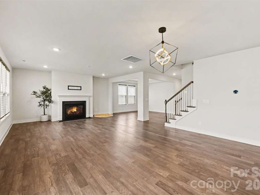 6129 Alsace Lane, Indian Land, SC 29707.  MLS# CAR4398192, YatesRealty ID 6121. Living Room & dining area
