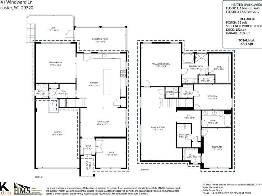 15241 Windward Lane, Lancaster, SC 29720.  MLS# CAR4404611, YatesRealty ID 6123. 