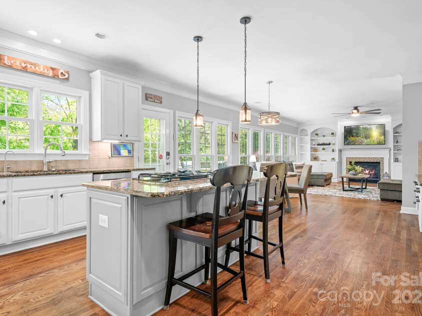 3934 Blue Dory Lane, Denver, NC 28037.  MLS# CAR4240186, YatesRealty ID 6123. Looking over to open great room